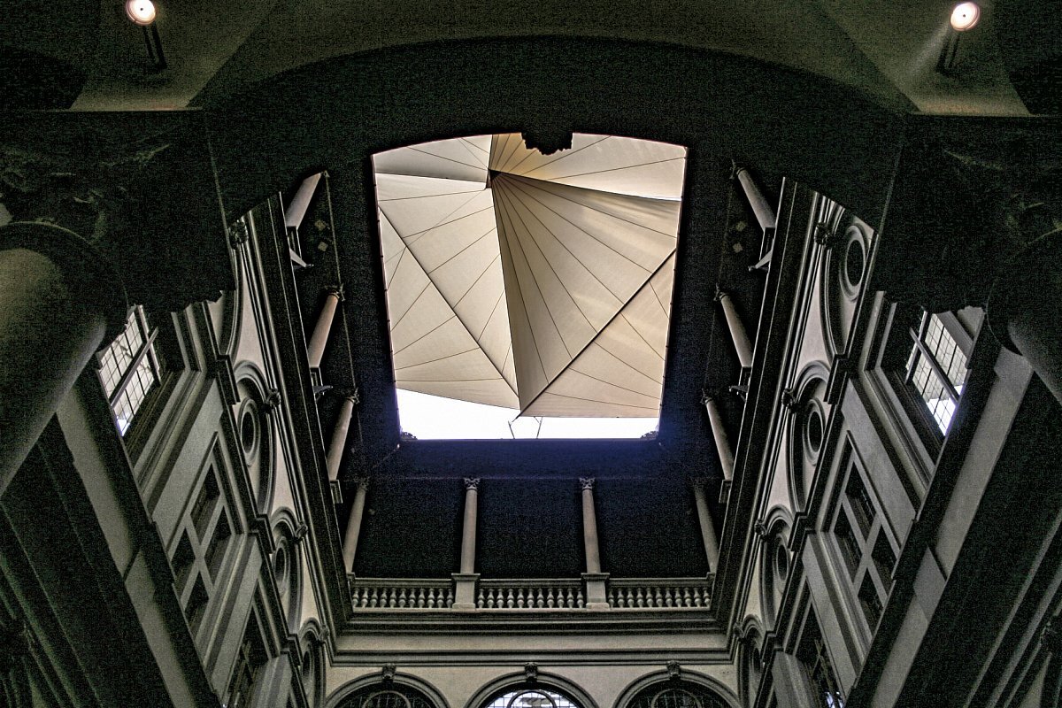 Vela avvolgibile motorizzata Modello C, Palazzo Strozzi, Firenze