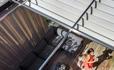 Vela estensibile RAFF C automatica ❒ Tralli Vele da Sole