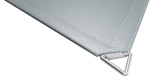 Gli angoli delle vele da sole fisse sono realizzati con standard molto elevati per garantire sicurezza in caso di raffiche di vento.